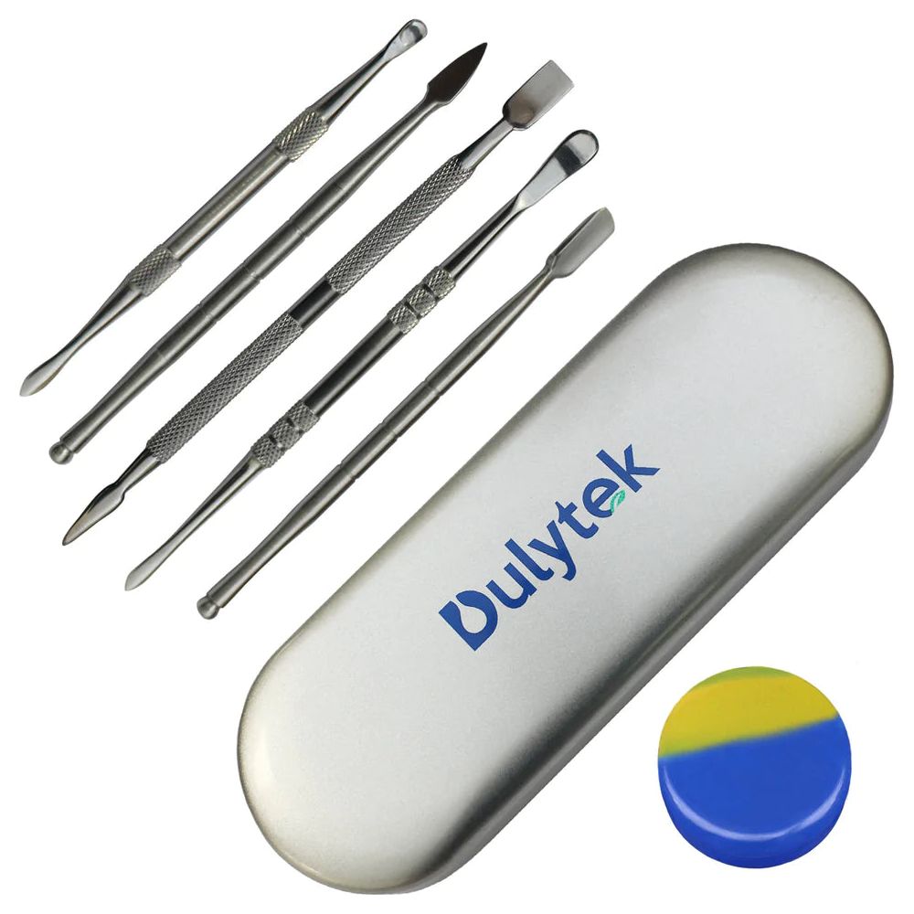 Dulytek 6-Piece Rosin & Wax Tool Kit - Essential Dab Accessories for Concentrate Enthusiasts | Perfect for Dabbing, Extracting & Cannabis Oil Applications
