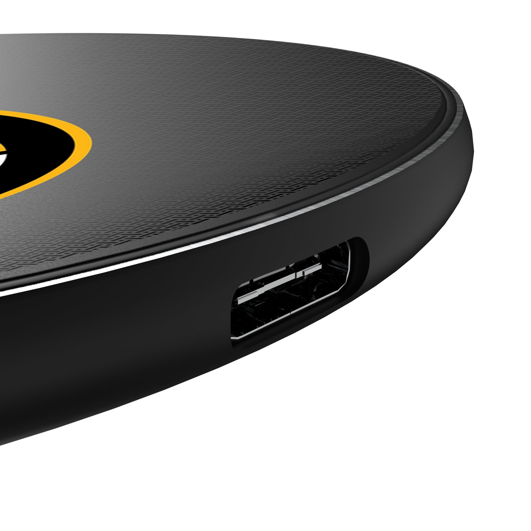 Boston Bruins 15W Fast Wireless Charger - NHL Team Logo Linen Pad for iPhone, Samsung, AirPods - Perfect for Home, Office, and Car Use