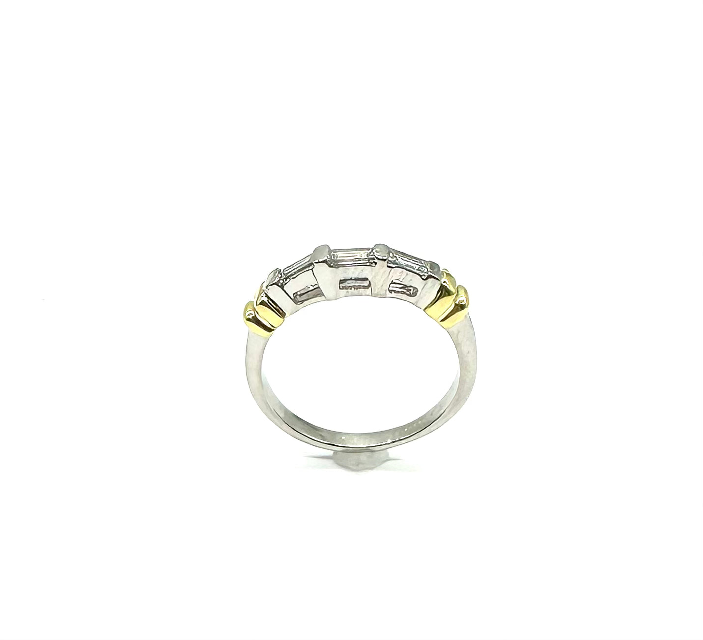 1/2 Carat Baguette Diamond Band Ring for Women - Elegant Stackable Wedding & Anniversary Jewelry Gift - Perfect for Everyday Wear & Special Occasions