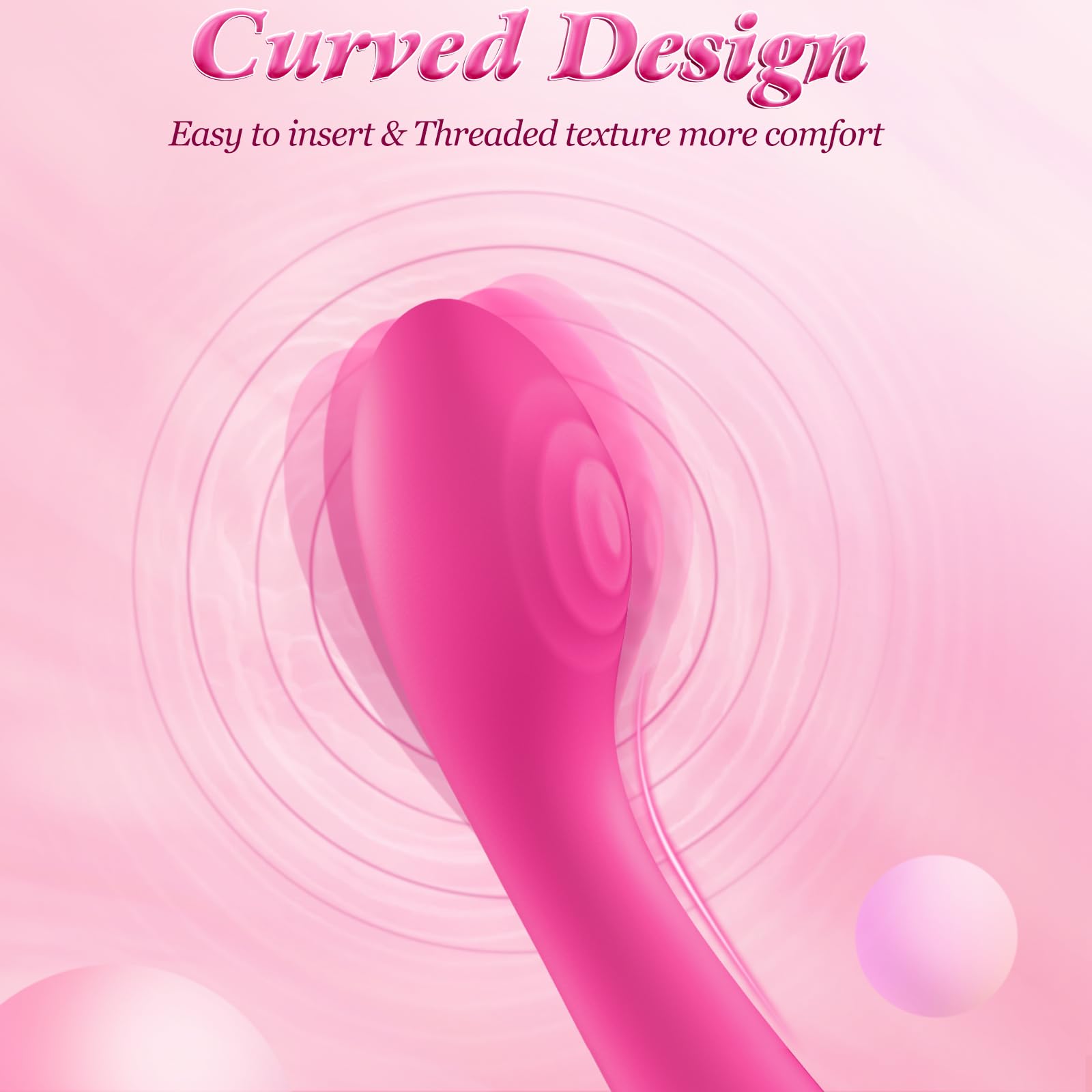 G Spot Vibrator with 9 Vibrations - Waterproof Wand Massager for Women & Couples, Perfect for Bedroom Play