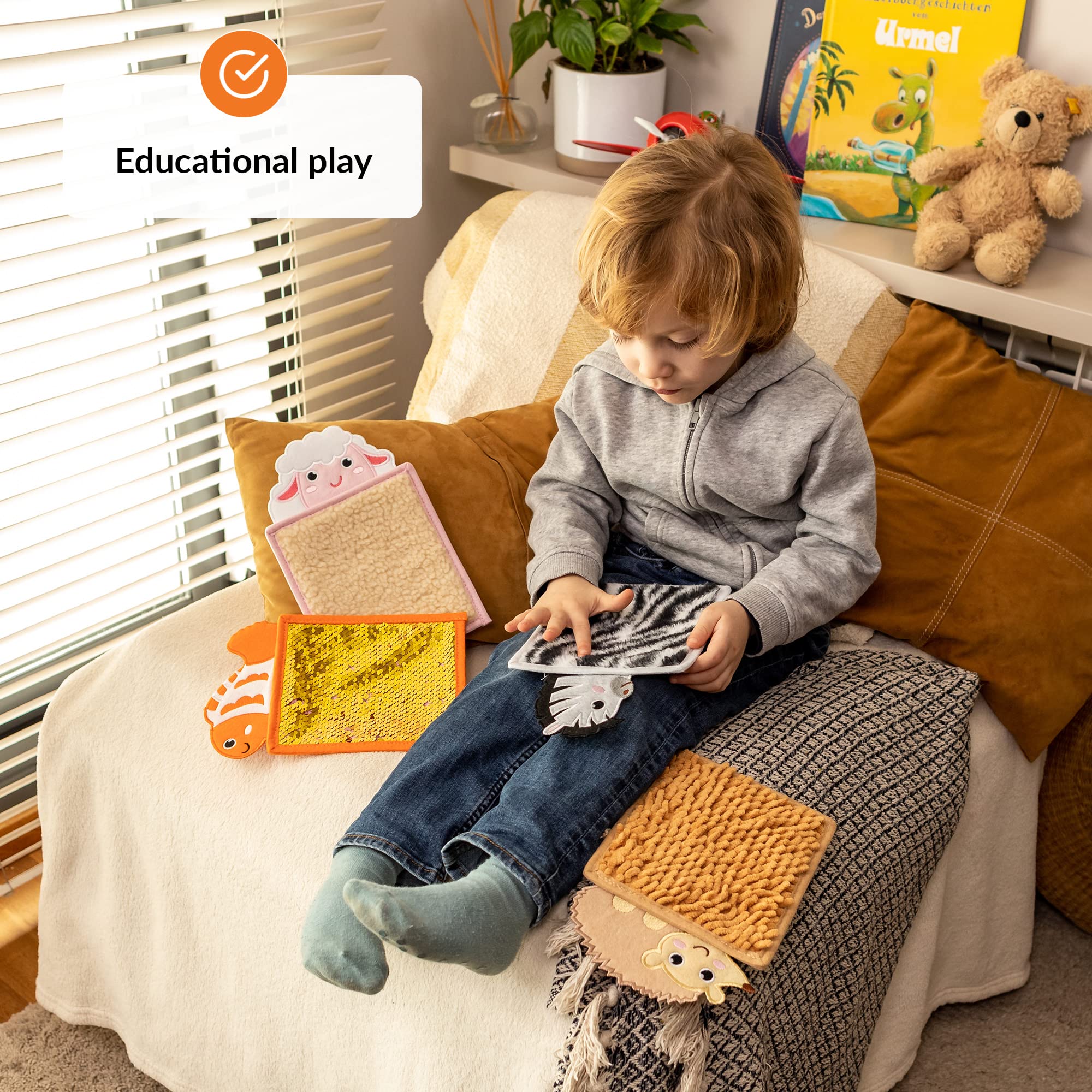 ODOXIA Sensory Mats for Autistic Children - Animal Themed Sensory Tiles & Wall Panels for Tactile Play | Sensory Room Equipment & Toys for Kids with Autism | Perfect for Therapy Rooms, Classrooms & Home Sensory Play Spaces