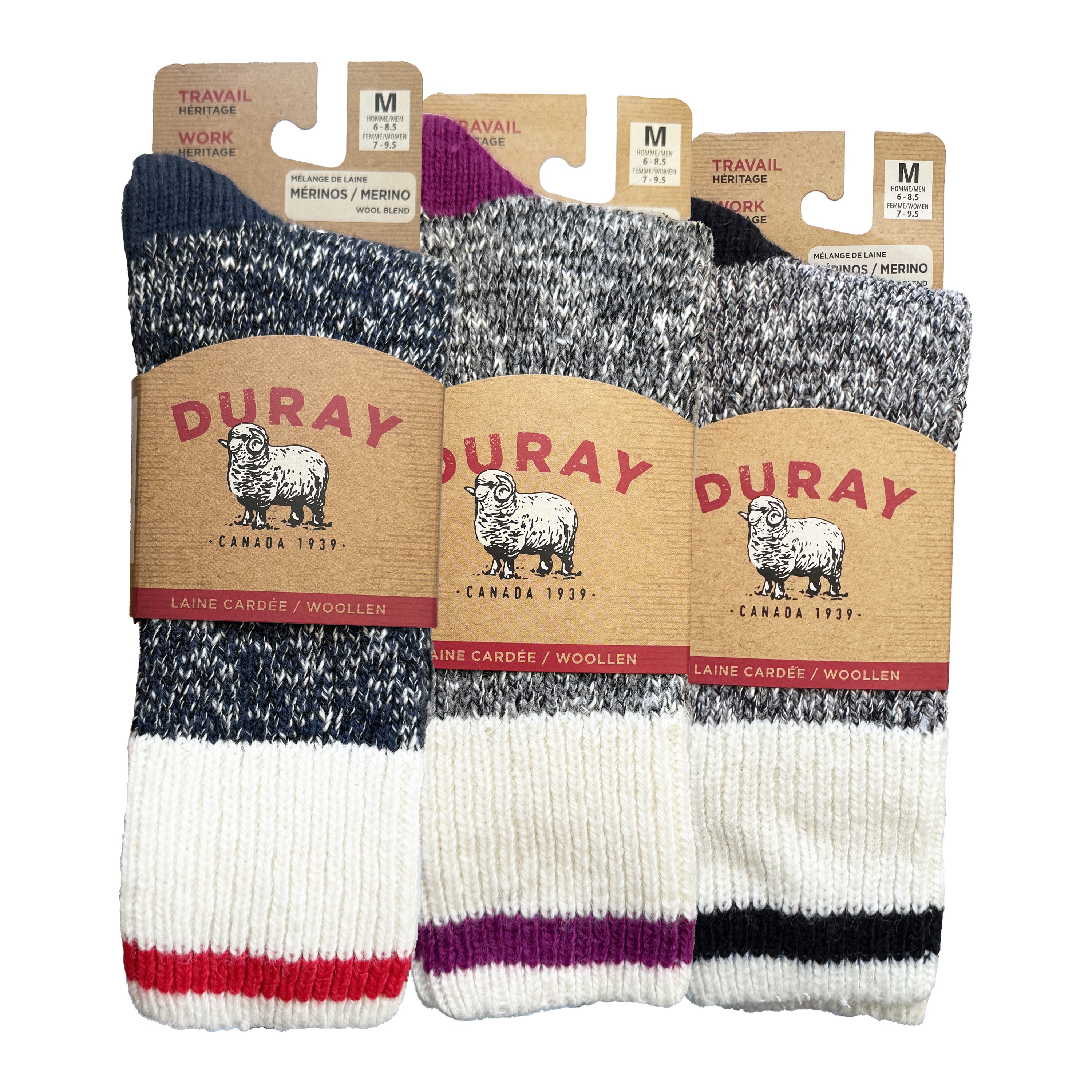 Premium Women's Heavy Duty Wool Work Socks - 3 Pack for Hiking, Winter & Outdoor Activities - Warm Thermal Crew Socks for Cold Weather & Work Boots