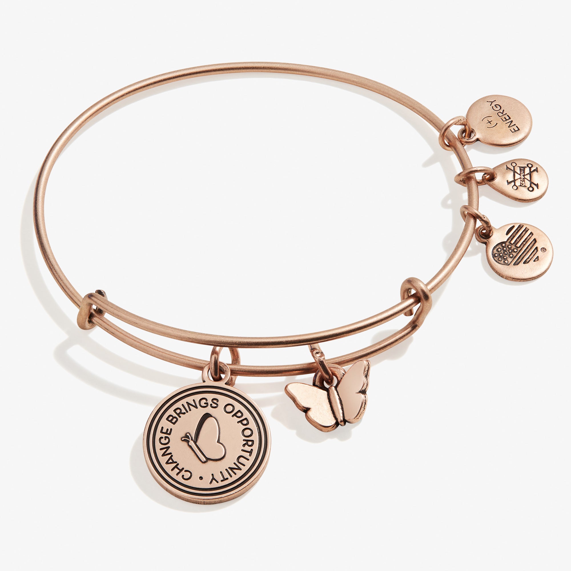 Butterfly Duo Charm Bangle - Symbol of Change & Opportunity - Elegant Adjustable Bracelet for Women - Perfect for Gifts, Daily Wear & Special Occasions