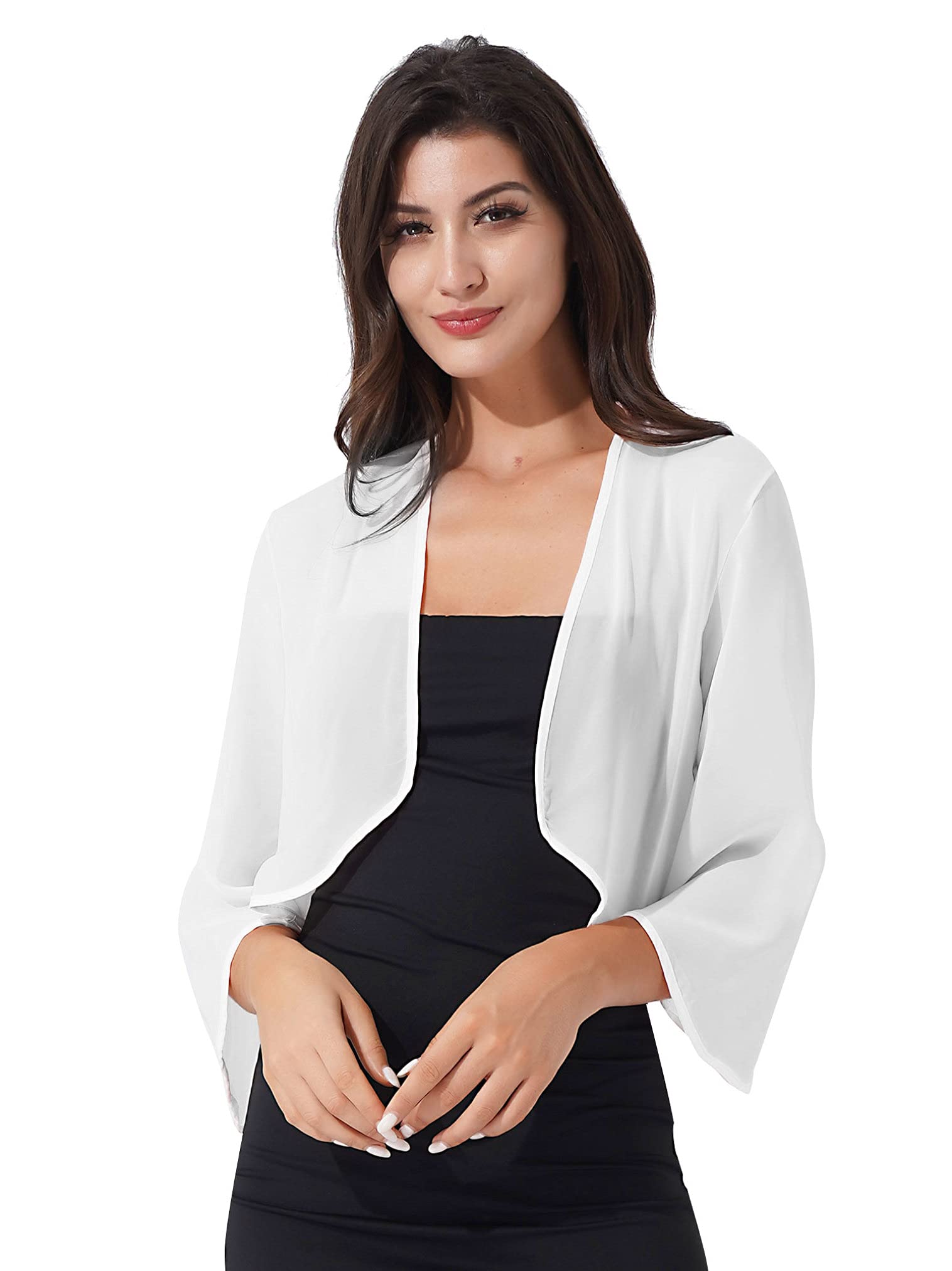 Elegant Chiffon Cape Shawl for Women - Lightweight Bolero Cover Up for Evening Dresses, Weddings & Special Occasions | Perfect for Bridal Party, Formal Events & Night Out