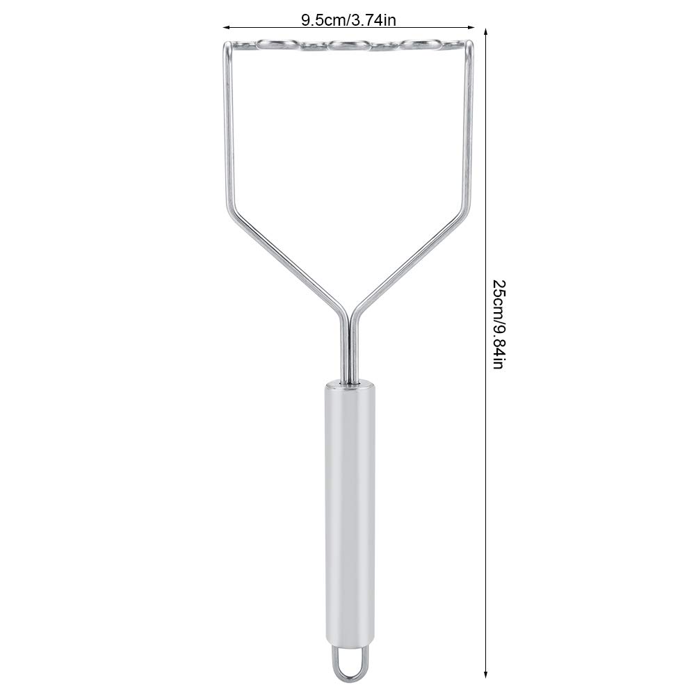 Premium Potato Masher - Heavy Duty Stainless Steel Potato Puree Crusher for Smooth Mashed Potatoes, Root Vegetables - Perfect for Thanksgiving, Family Dinners & Meal Prep