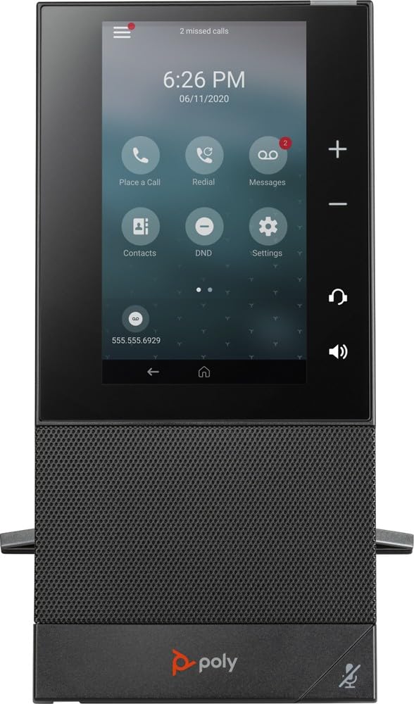 CCX 500 Business IP Phone with POE Support - VoIP Desk Phone for Office Communication | Ideal for Remote Work & Small Business