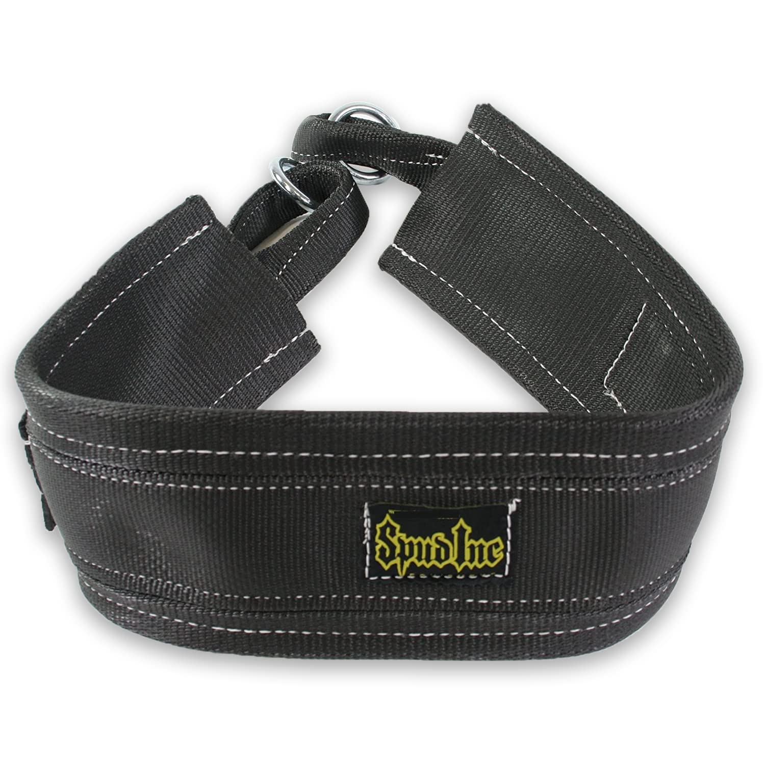 Spud Inc. Black Belt Squat Large Weight Lifting Belt for Strength Training & Powerlifting - Perfect for Gym Workouts, CrossFit & Deadlifts