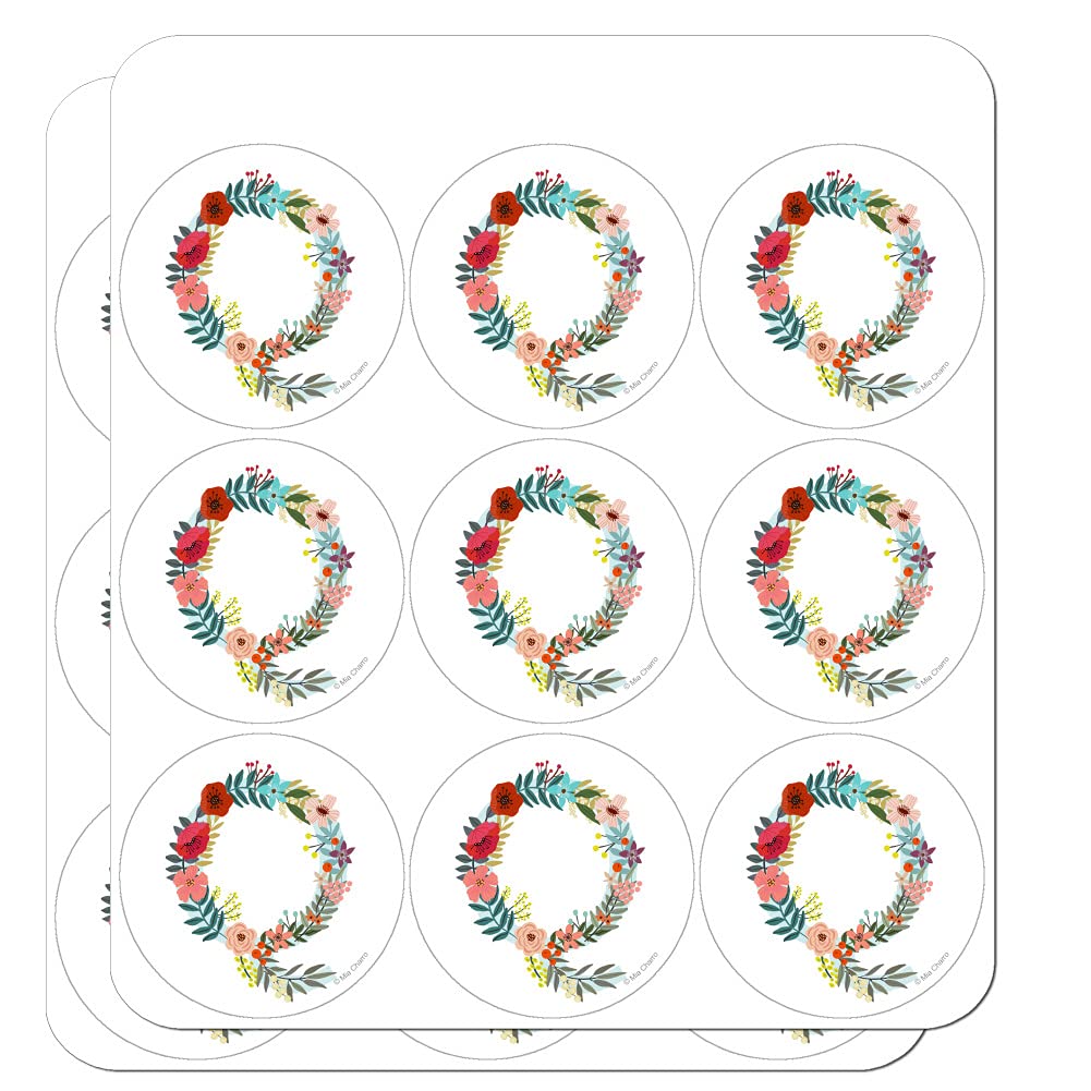 Floral Monogram Letter Q Stickers for Planners, Calendars, Scrapbooking & DIY Crafts - Perfect for Bullet Journals, Scrapbook Pages, and Handmade Greeting Cards