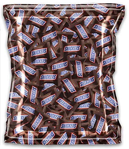 Snickers Minis 48oz Bulk Pack - Fun Size Chocolate Candy for Kids, Party Favors, Halloween Treats, Office Snacks & Gift Baskets - Perfect for Birthdays, Holidays and Classroom Rewards