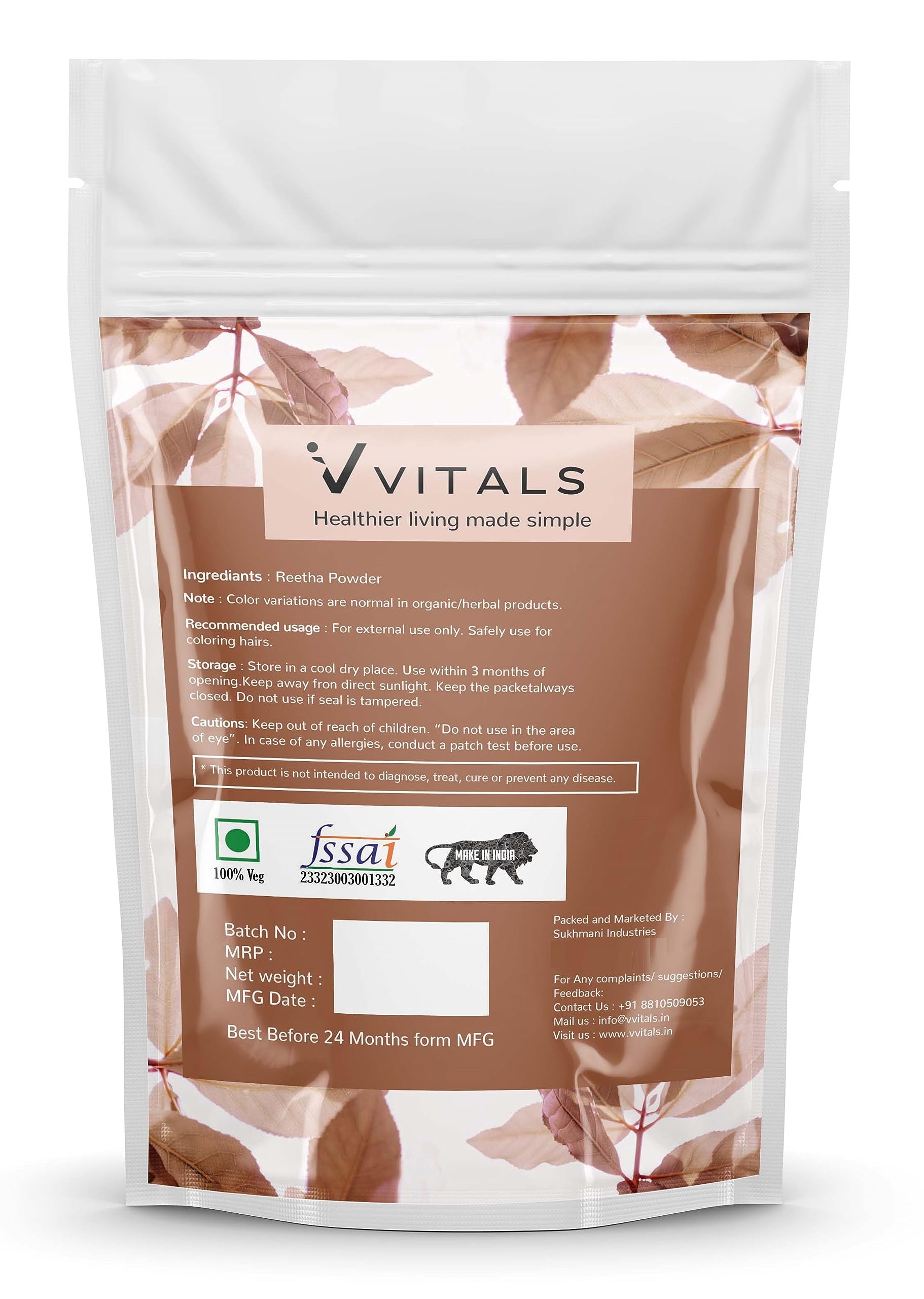 Organic Reetha Powder for Hair Growth & Scalp Treatment - 200g | Sapindus mukorossi | Natural Hair Conditioner & Cleanser | Perfect for DIY Hair Masks & Ayurvedic Hair Care Routine