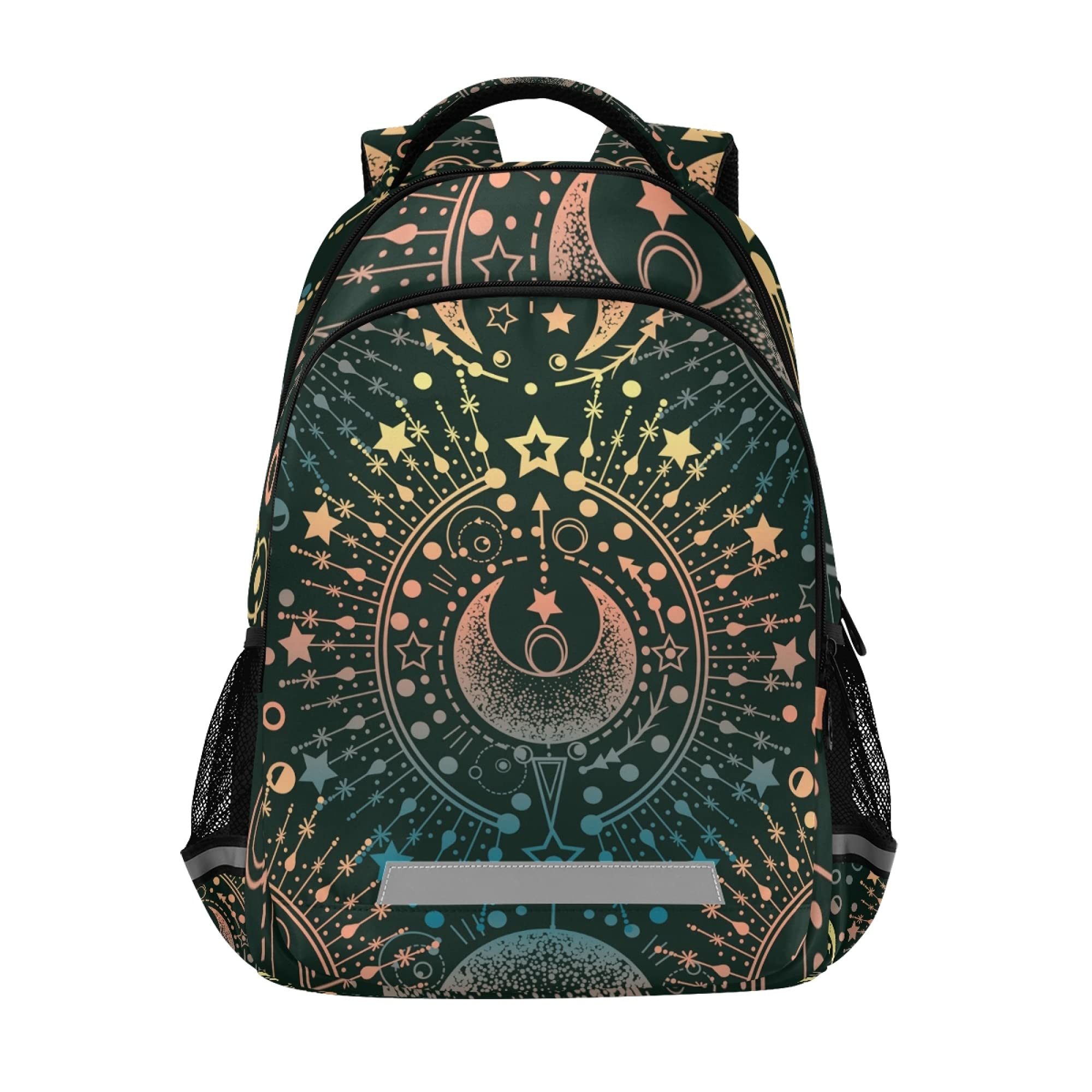 ALAZA Moon & Star Alchemy Backpack for Women & Men - Stylish Laptop Bag Fits 13 14 15.6 Inch Notebooks - Perfect for School, Work & Travel | Durable Casual Daypack with Magical Design