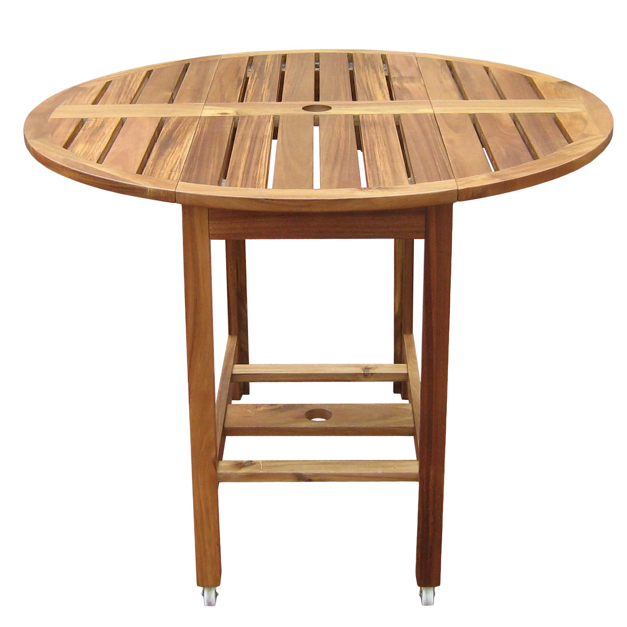 Acacia Wood Folding Dining Table for Outdoor Use - Patio, Deck, Garden, and Backyard Dining Furniture - Perfect for BBQs, Picnics, and Entertaining Guests