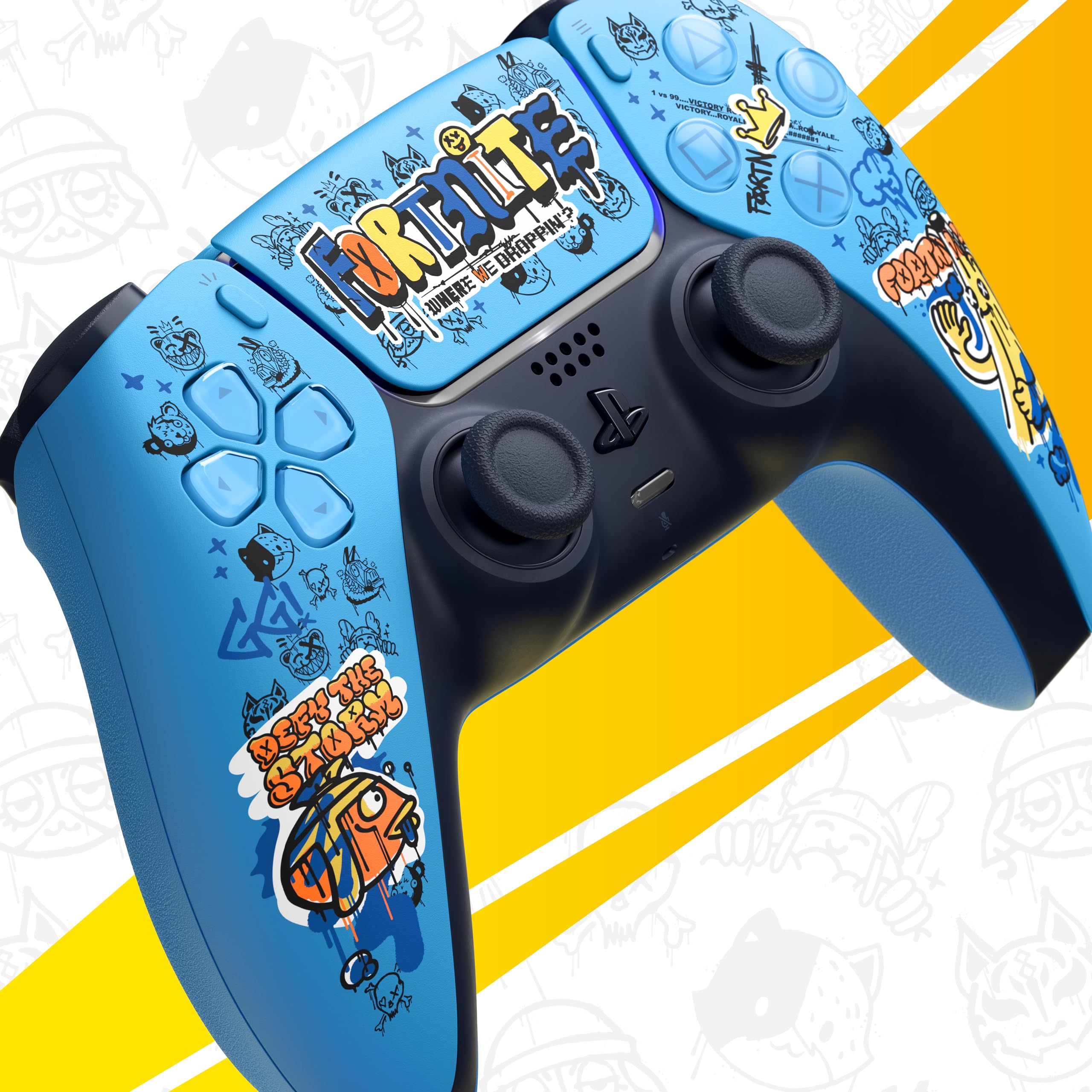 PlayStation DualSense Wireless Controller - Fortnite Limited Edition | Official PS5 Gamepad with Haptic Feedback & Adaptive Triggers | Perfect for Gaming, Streaming & Esports