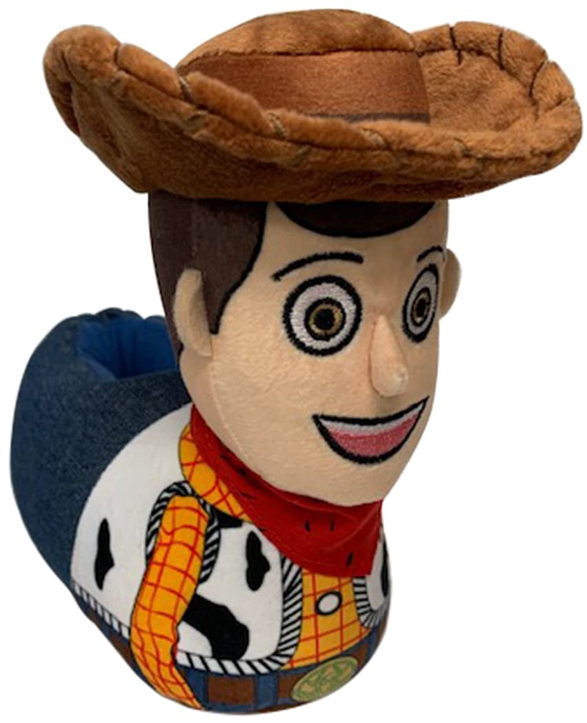 Disney Toy Story Woody Slippers for Boys - Soft & Comfortable Kids' House Shoes - Perfect for Indoor Play, Movie Nights & Disney-Themed Parties