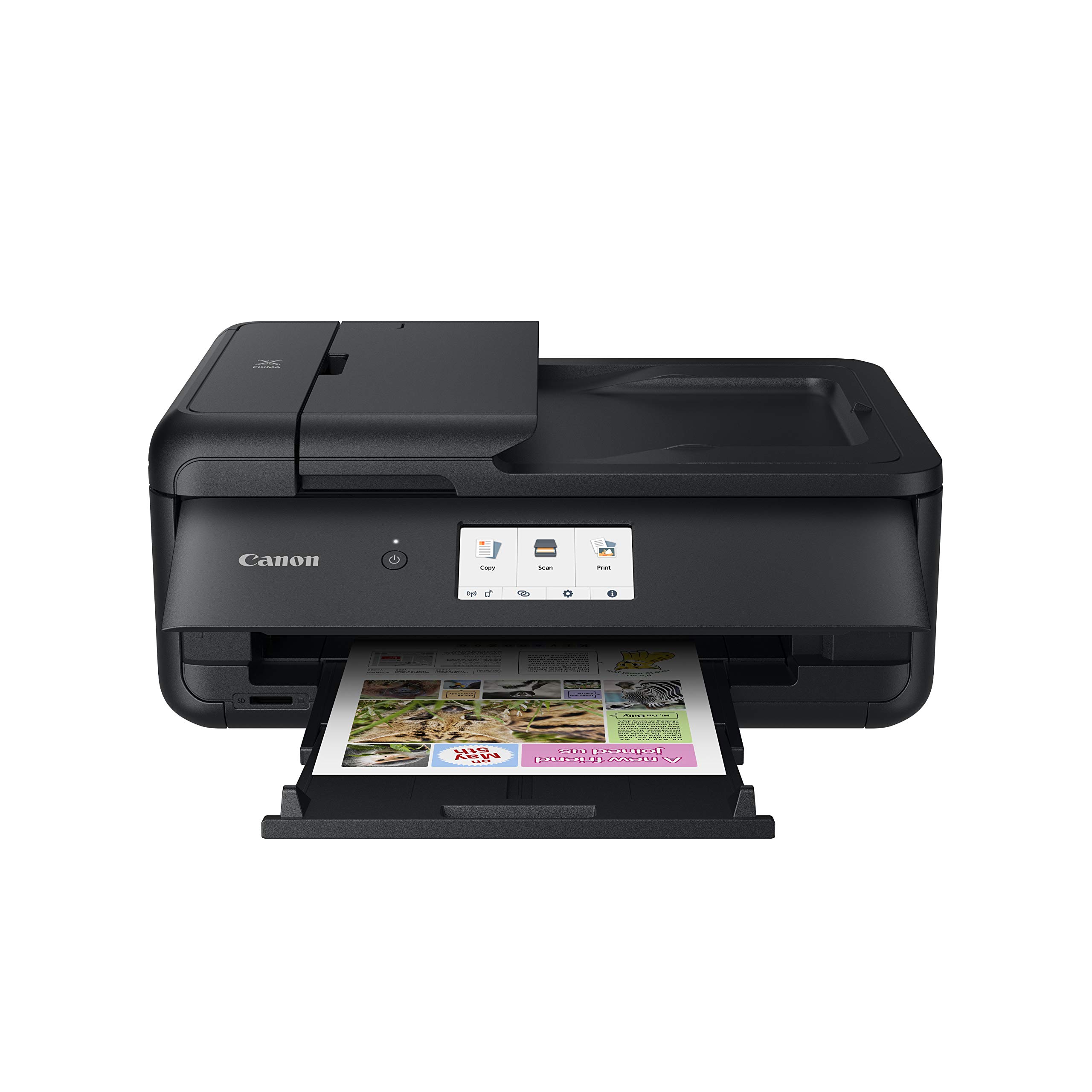 Canon TS9550 Wireless All-in-One Inkjet Printer with Scanner, Copier & Fax - Black | Ideal for Home Office, Small Business & Remote Work Printing Needs