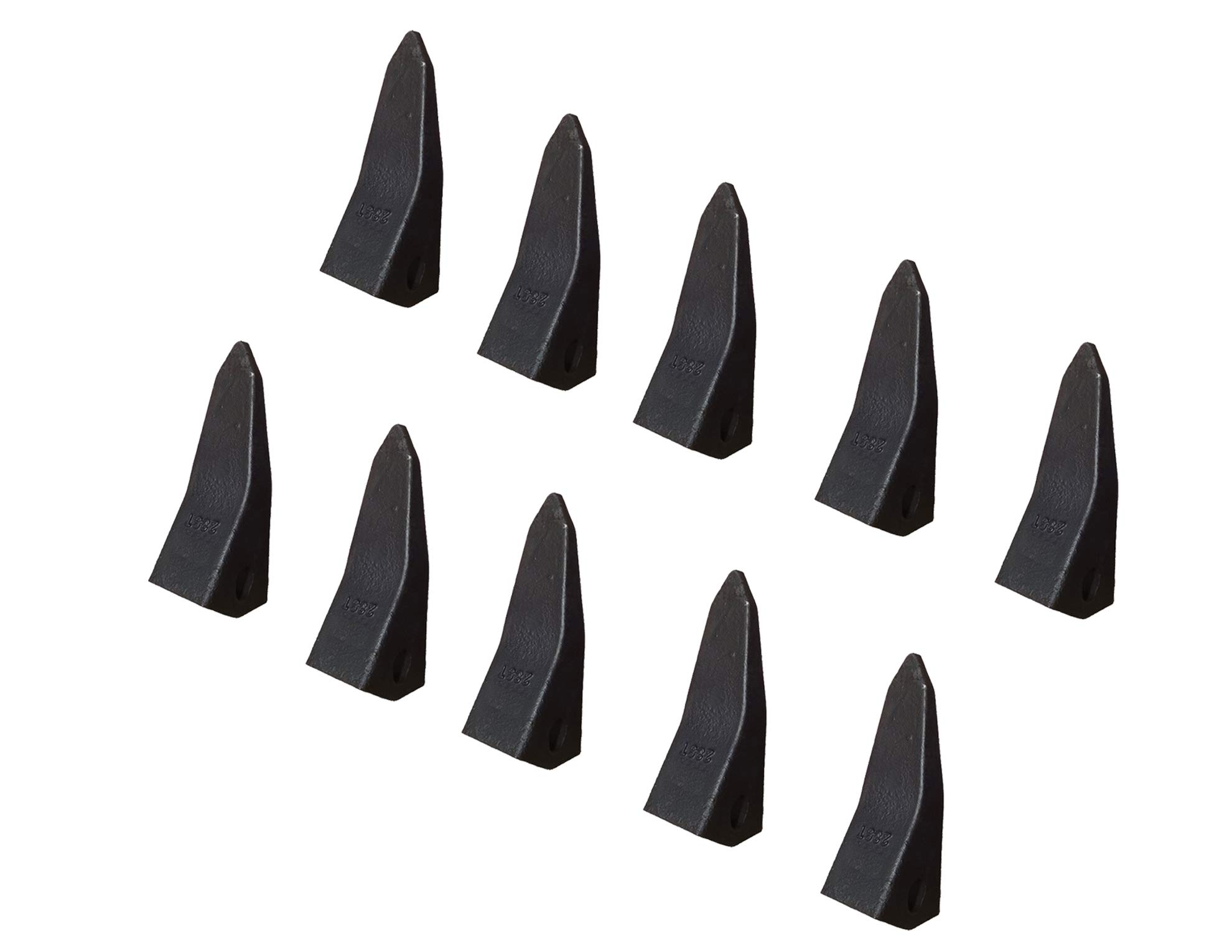 High-Quality Backhoe/Skid Steer Bucket Star Teeth - Tiger Point Star Tooth 23ST (10 Pack) for Heavy-Duty Digging & Excavation | Ideal for Construction, Landscaping & Farming