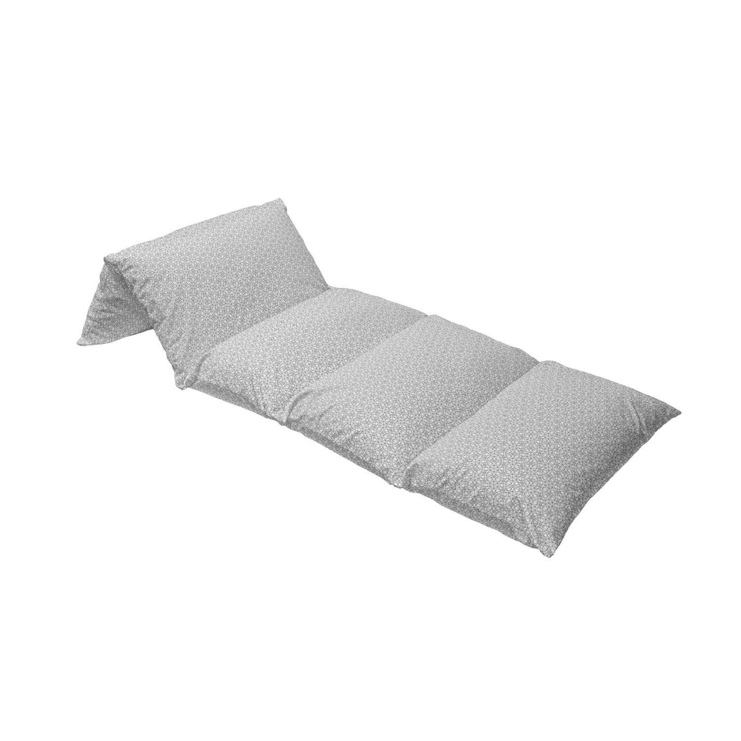 Ambesonne Abstract Floor Pillow Cover - Geometric Circles & Minimalist Grid Design, 88