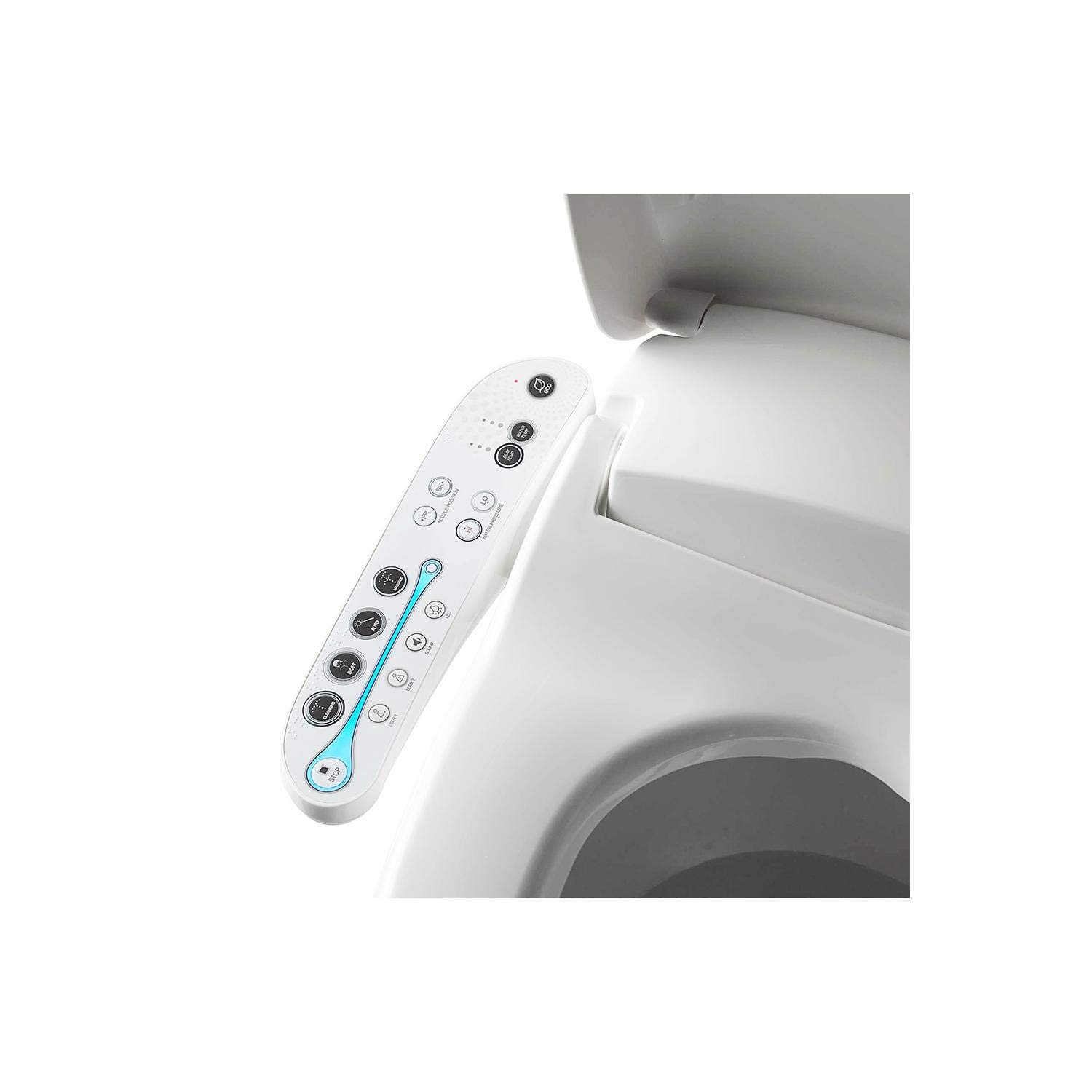 Bio Bidet Aura A7 Special Edition Elongated Smart Bidet Toilet Seat with Warm Water & Air Dryer - White | Modern Bathroom Upgrade for Comfort & Hygiene