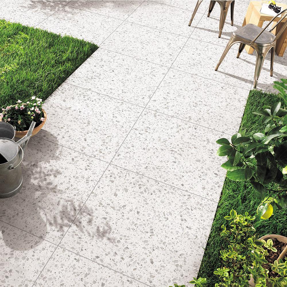 Premium 300x300mm Roma Boulevard Matt Terrazzo Porcelain Tile - Durable Flooring for Kitchen, Bathroom & Living Room Decoration
