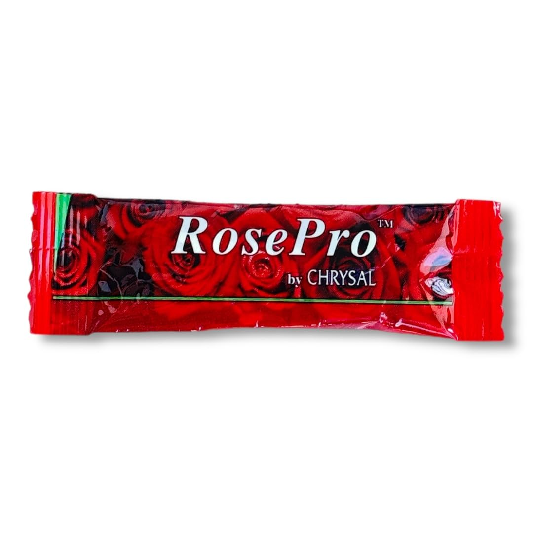 Chrysal RosePro Rose Food — 75 Liquid Packets x 1 Qt — Extend Vase Life for Roses & Fresh Flowers — Florist Supplies for Bouquets, Wedding Centerpieces & Home Flower Arrangements