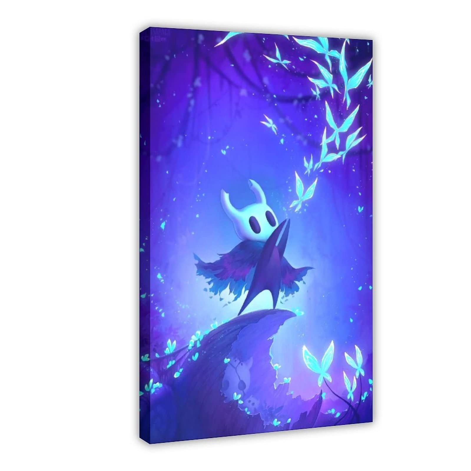 Hollow Knight Video Game Art Print - 24x36 Inch (60x90cm) Canvas Wall Poster for Living Room, Bedroom, Gaming Room Decor | Battle & Exploration Theme | Perfect for Gamers & Fantasy Fans