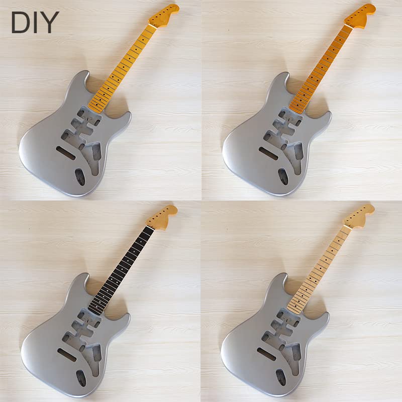 Fender ST Strat Electric Guitar Body - Poplar Wood HSH Pickup Routing DIY Replacement Part for Guitar Builders & Musicians | Perfect for Custom Guitar Projects & Upgrades