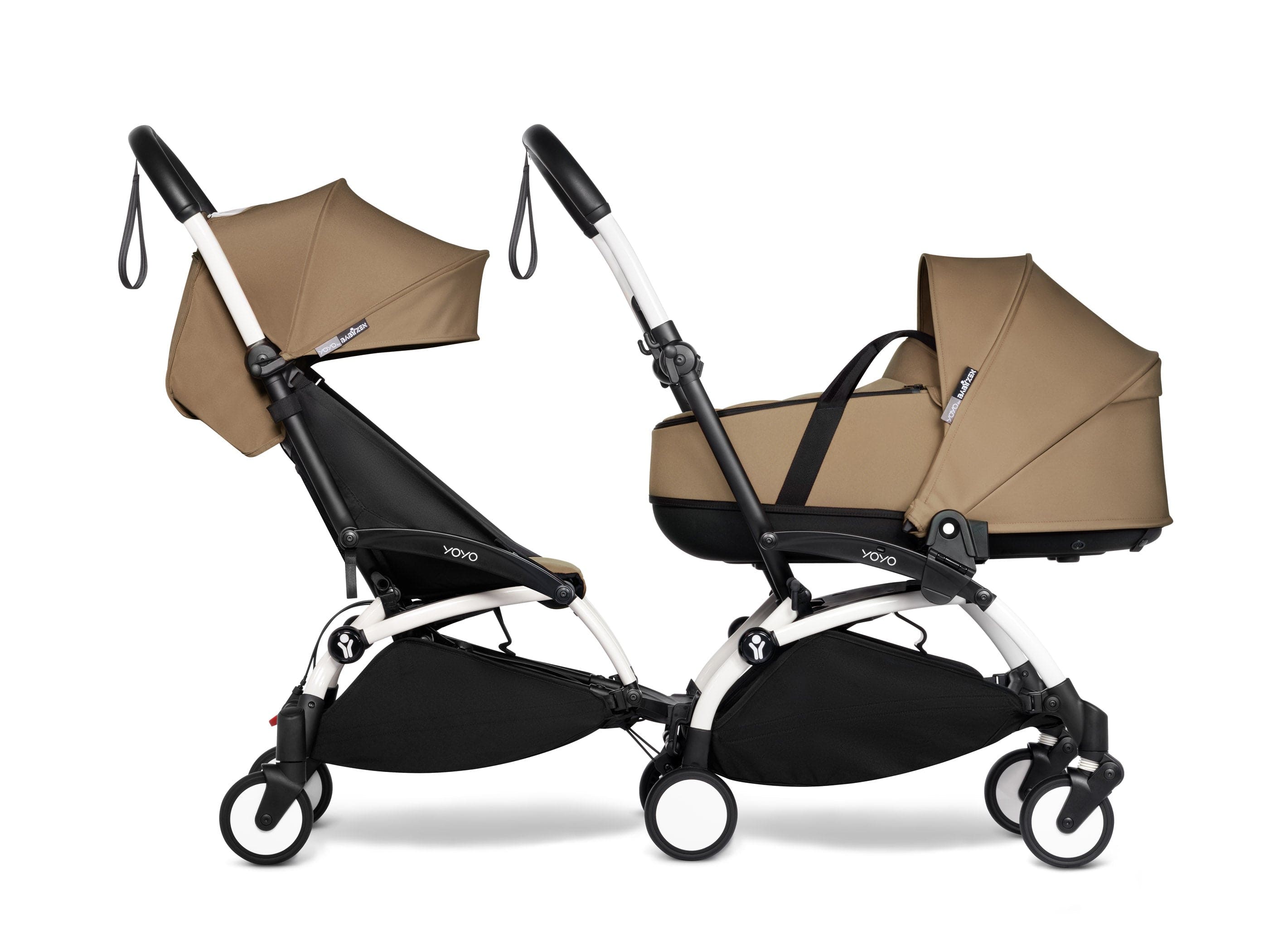 Stokke YOYO 3 Double Stroller with Bassinet & Toddler Seat - Lightweight Compact Travel Stroller for Twins or Siblings (Ages 0-4) | Perfect for City Walks, Air Travel & Everyday Use