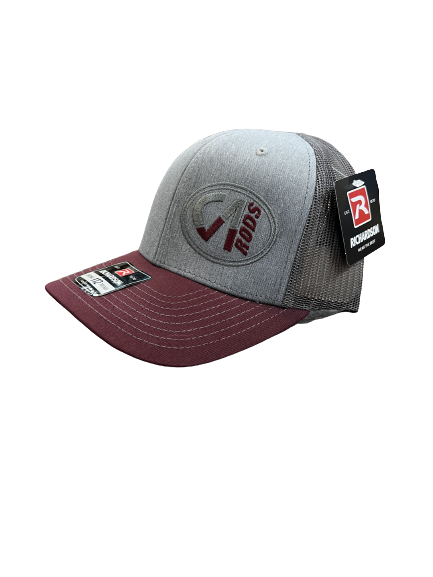 Castaway Logo'D Richardson Hat - Stylish Maroon Baseball Cap for Men & Women - Perfect for Outdoor Activities, Sports, and Casual Wear