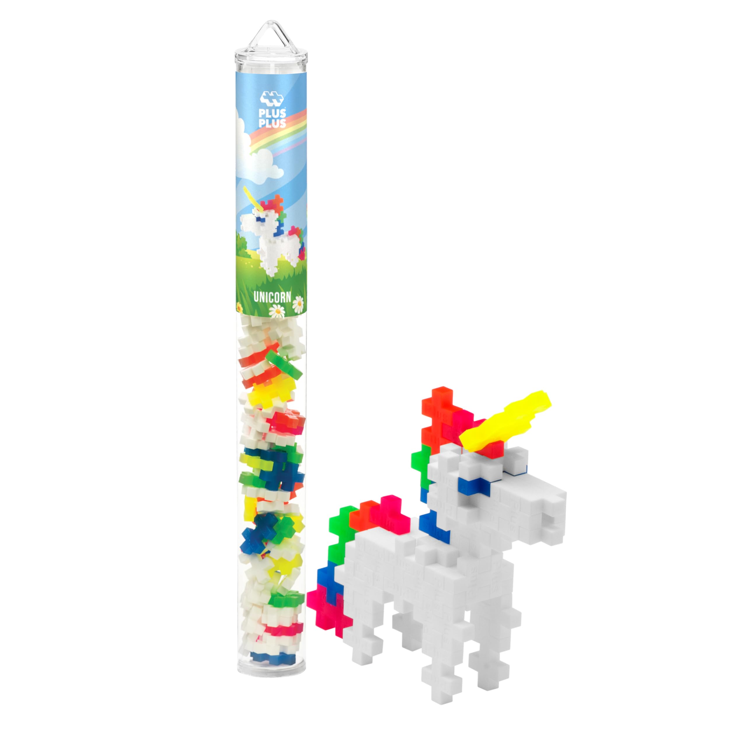 Plus Plus 3D Unicorn Building Blocks - 70 Piece STEM Construction Toy Set for Kids | Creative Learning & Educational Play | Perfect for Classroom Activities & Birthday Gifts