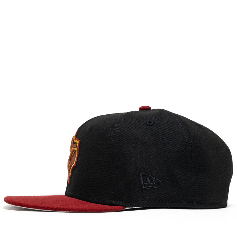 New Era x Politics Houston Astros 59FIFTY Fitted Hat - Black/Red - Official MLB Baseball Cap for Men & Women - Perfect for Games, Streetwear & Sports Fans