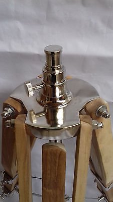 Vintage Industrial Tripod Floor Lamp - NauticalMart Marine Style Adjustable Height Living Room Lamp for Home Office, Bedroom, and Reading Nook