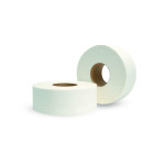 Morsot 2-Ply Jumbo Tissue 129X (12 Rolls Per Case) - Soft & Strong Bathroom Tissue for Home, Office & Commercial Use