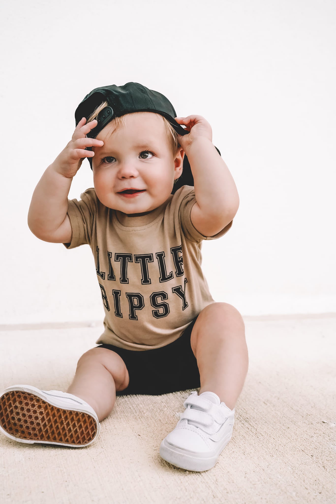 LB Collegiate Tee - Soft Cotton Vintage Style T-Shirt for Men & Women in Tan | Casual Wear, Street Fashion, and Everyday Comfort