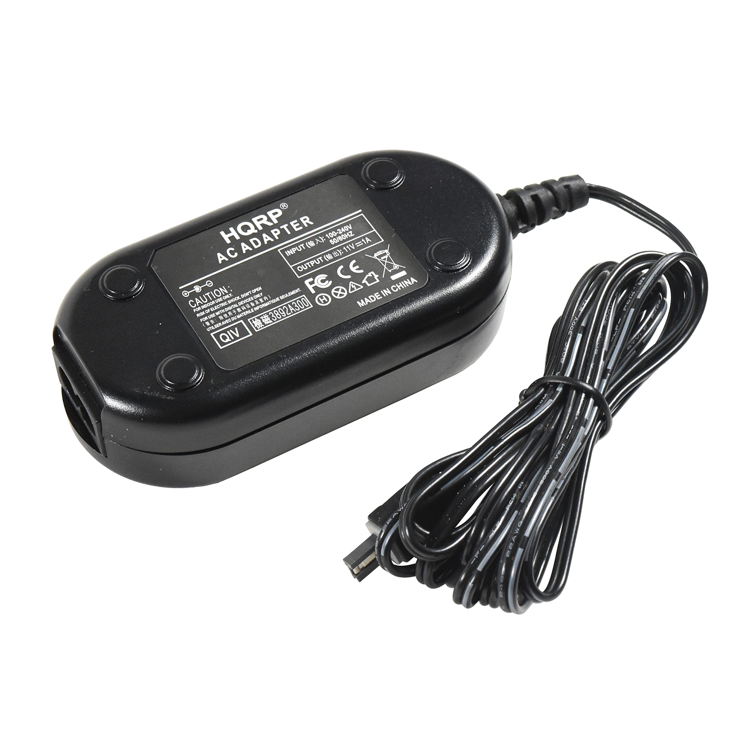 HQRP Replacement AC Adapter Charger for JVC GR-D34 GR-D34U GR-D34E GR-SXM260U Camcorder - US Plug & EU Adapter Included - Power Your JVC Camcorder for Travel, Home Videos, and Professional Recording