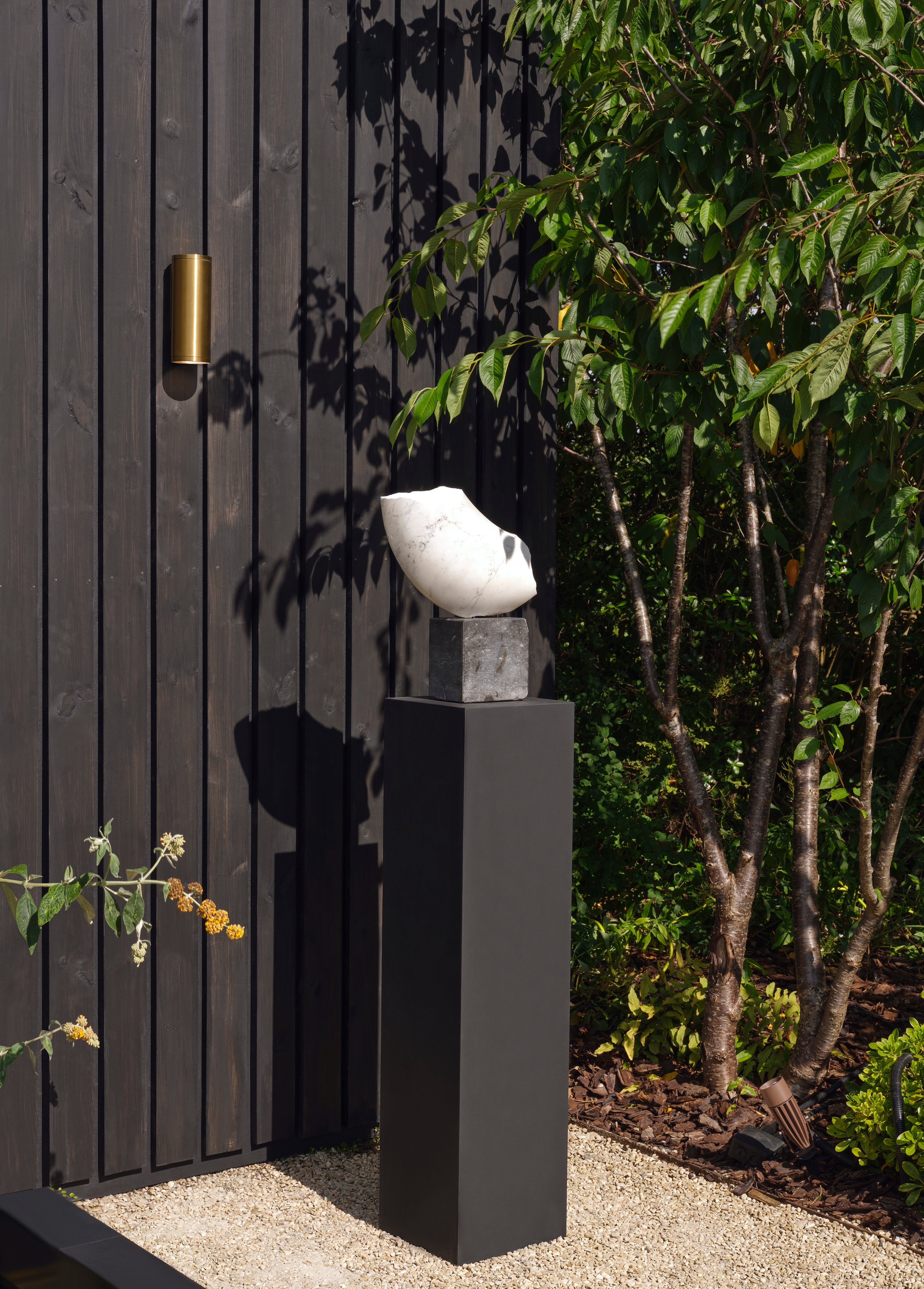 Ava 1/2Lt Coastal Wall Light - Brushed Stainless Steel/PVD Brushed Brass GU10 IP44 - Perfect for Beach House, Patio & Outdoor Lighting