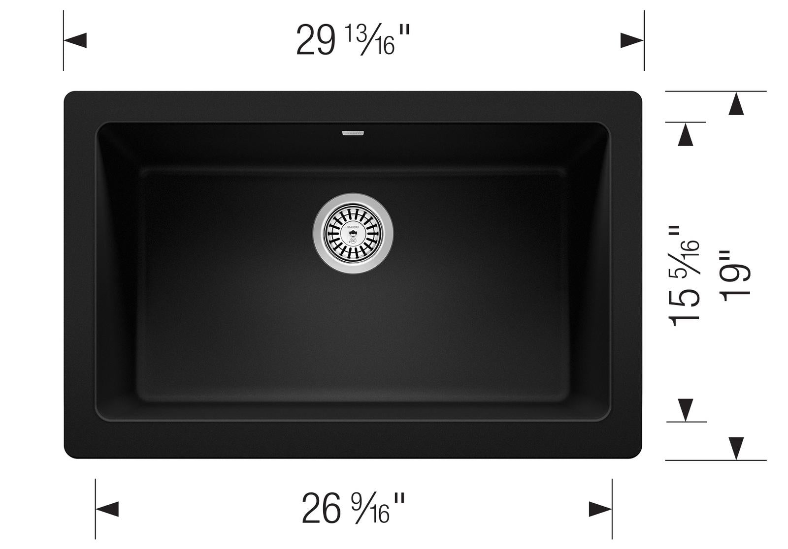 Blanco Vintera 30-Inch Super Single Bowl Apron Front SILGRANIT Kitchen Sink - Durable Stain-Resistant Undermount Sink for Modern Kitchens & Food Prep Stations