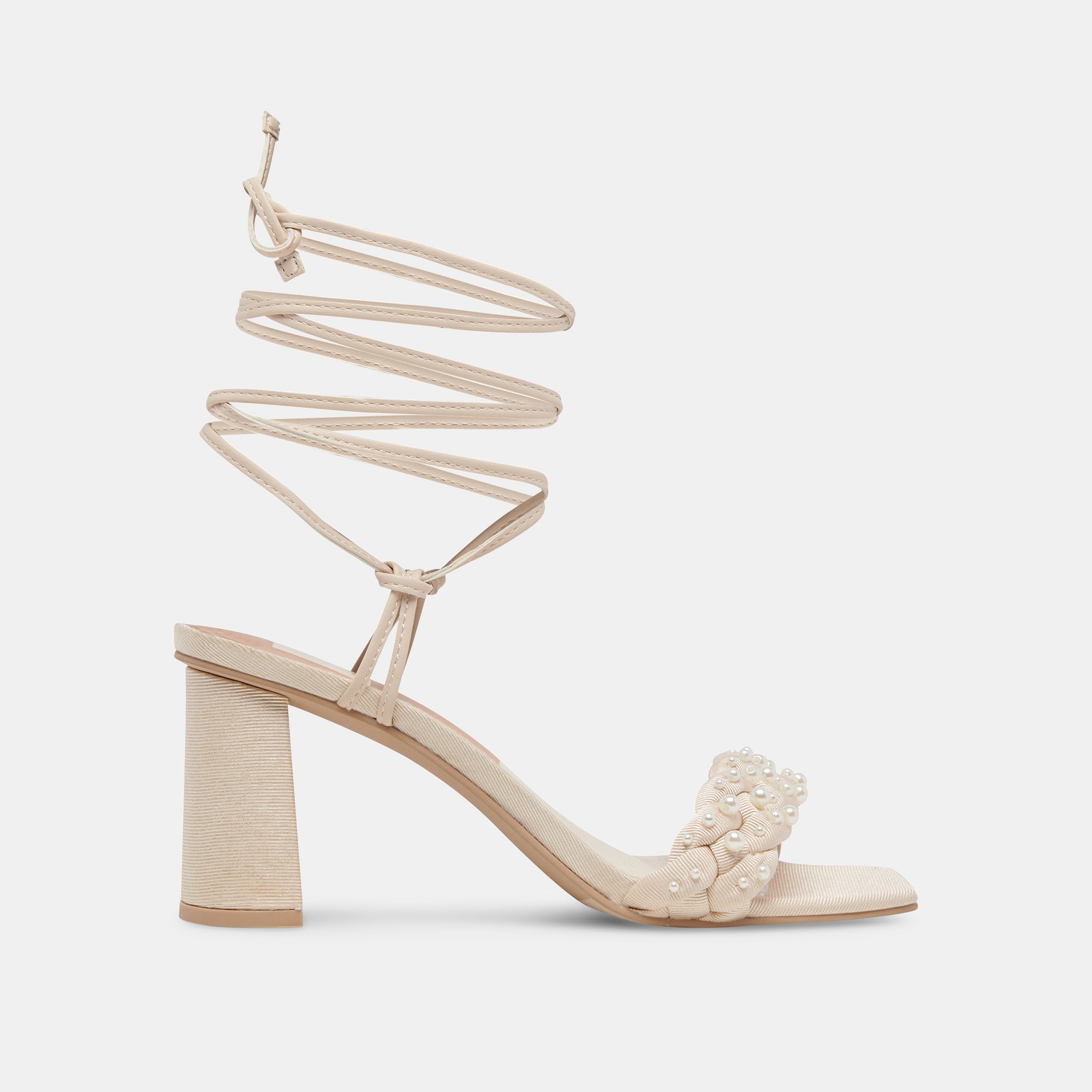 PAXTEN Women's Vanilla Pearl Heels - Elegant High Heel Sandals for Weddings, Parties & Special Occasions | Comfortable & Stylish Footwear