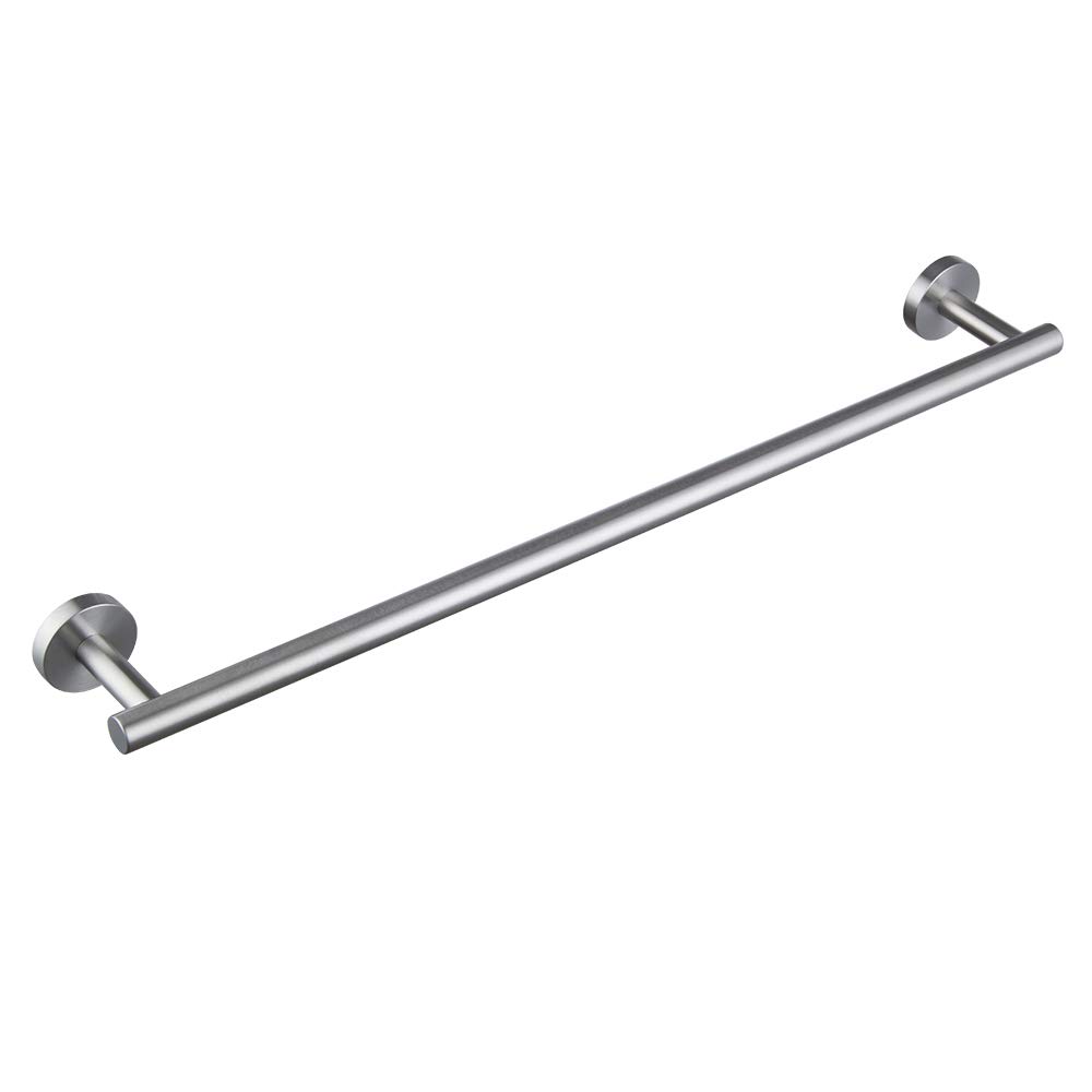 BEIGEEWY 24-Inch Stainless Steel Towel Bar - SUS 304 Brushed Nickel Bathroom Towel Holder - Modern Wall Mounted Towel Rack for Bath, Kitchen & Spa - Durable & Rustproof Bath Accessories