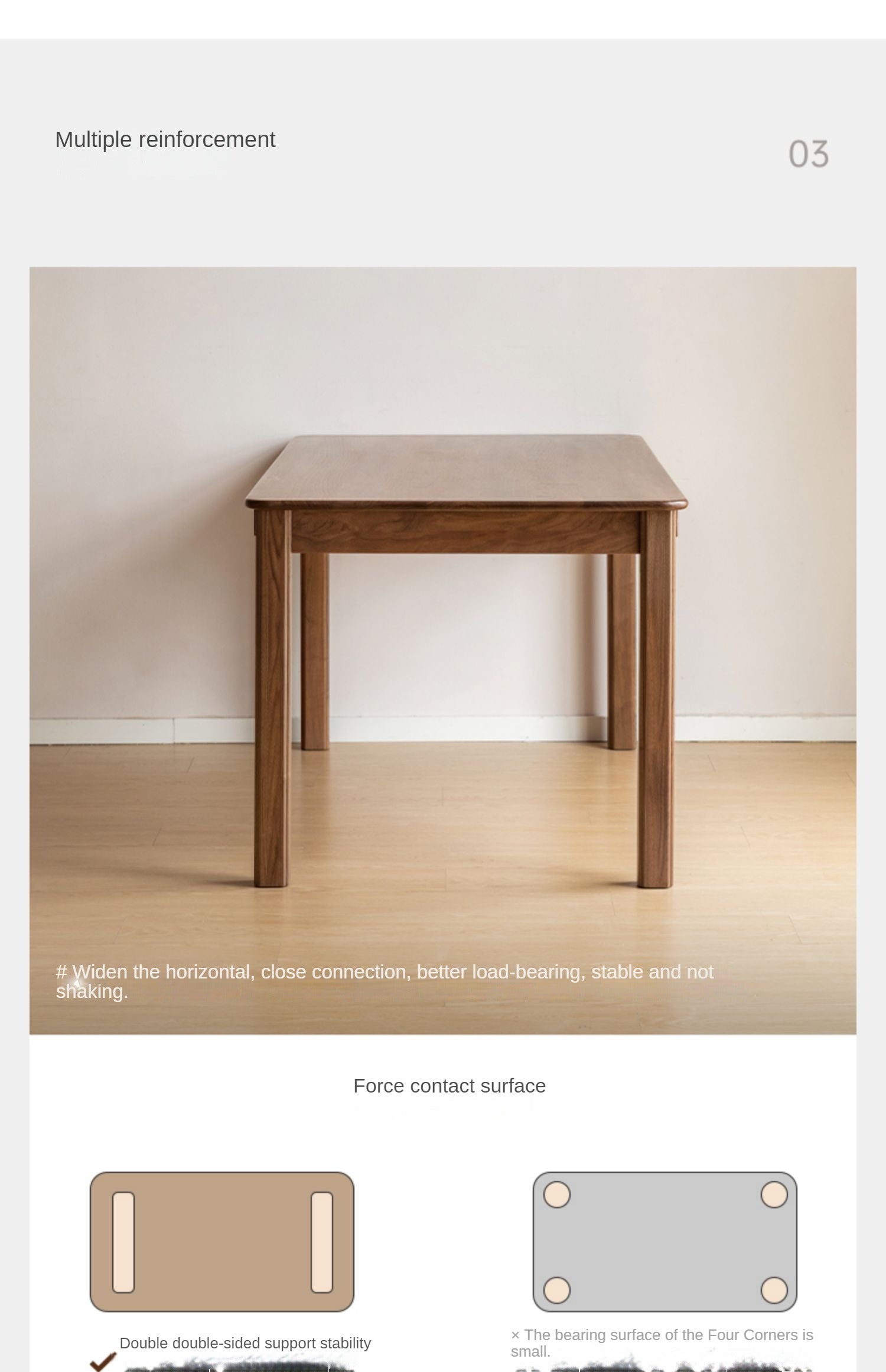 Premium Black Walnut & Ash Solid Wood Dining Table - Handcrafted Rustic Farmhouse Style - Perfect for Family Gatherings, Dinner Parties & Cozy Meals