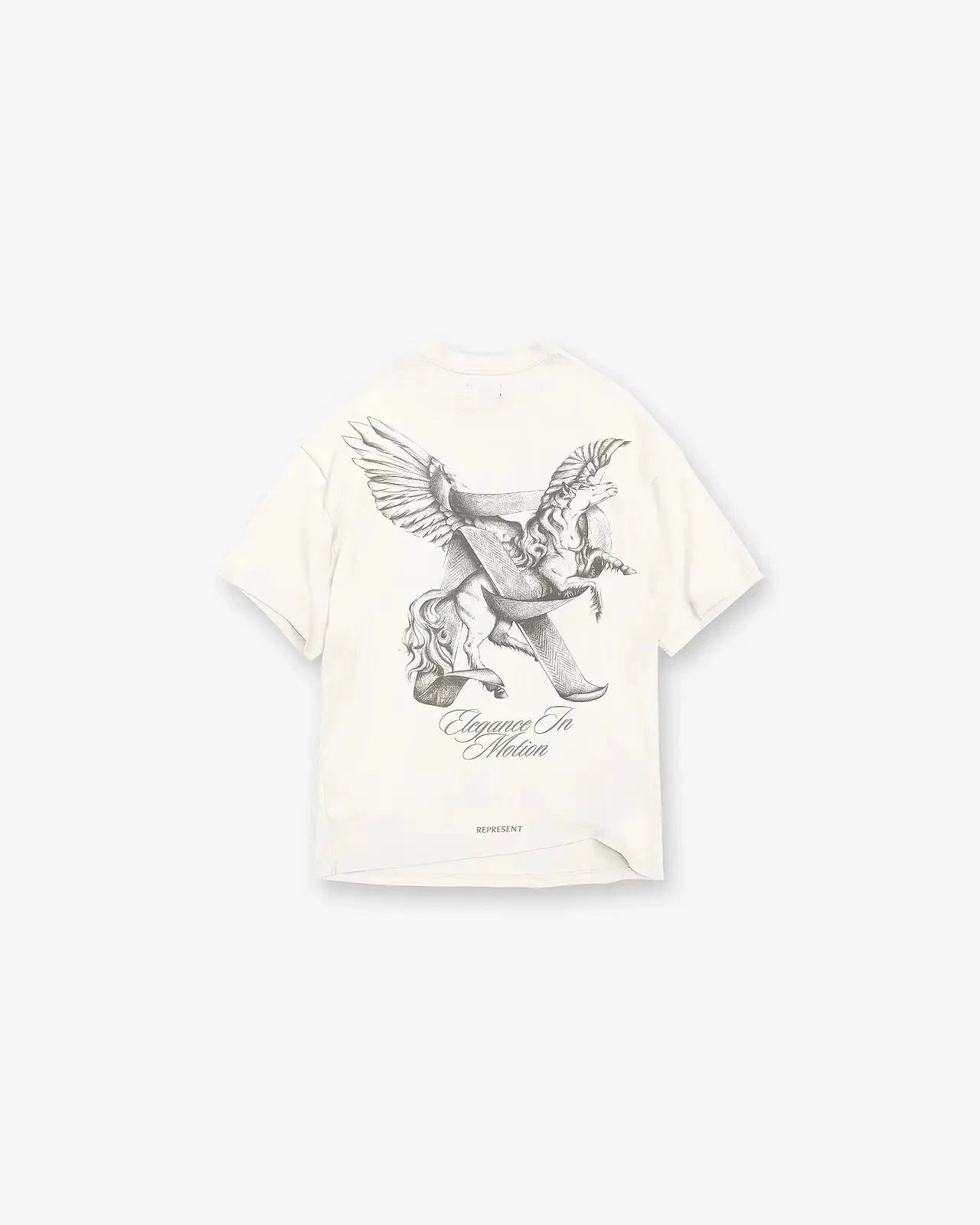 REPRESENT Elegance in Motion T-Shirt for Men | Premium Cotton Casual Tee | Perfect for Streetwear, Gym & Everyday Wear