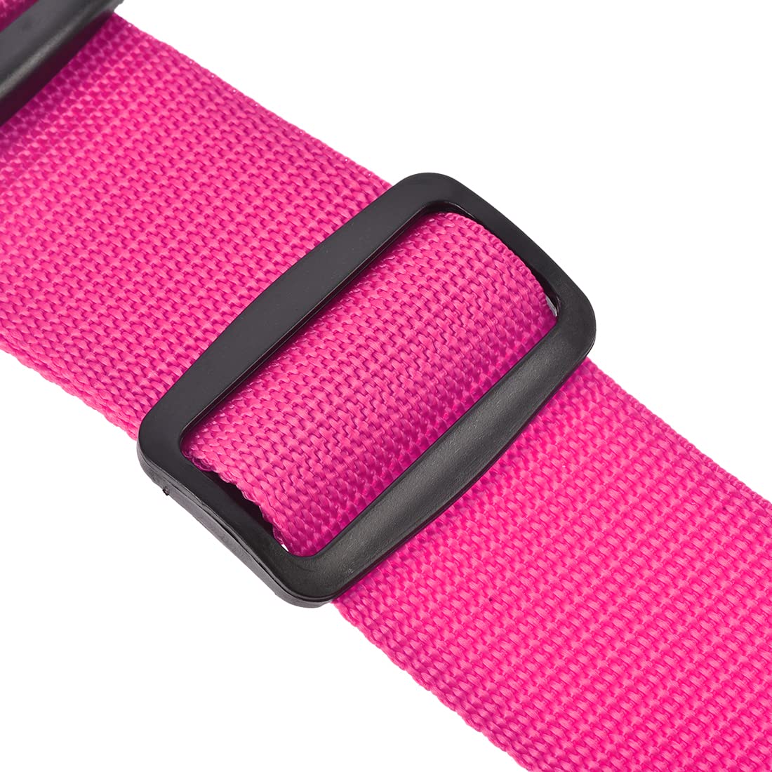 Adjustable Luggage Straps with Buckle - 4Pcs Rose Red - Travel Packing Accessories for Suitcases & Bags