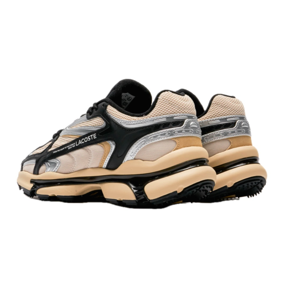 Lacoste Women's L003 2K24 124 Light Tan Black Sneakers - Comfortable Casual Shoes for Women | Perfect for Walking, Work & Everyday Wear