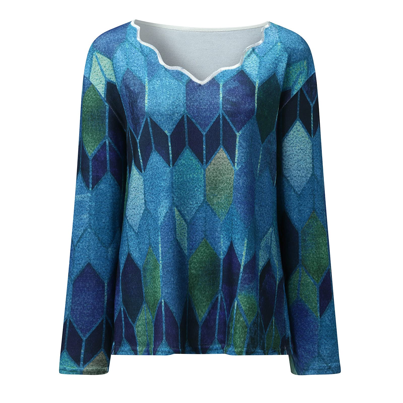 Plus Size Women's Casual T-Shirts & Blouses - Soft Round Neck Long Sleeve Tunic Tops & Sweatshirts for Everyday Wear, Office & Lounge Outfits