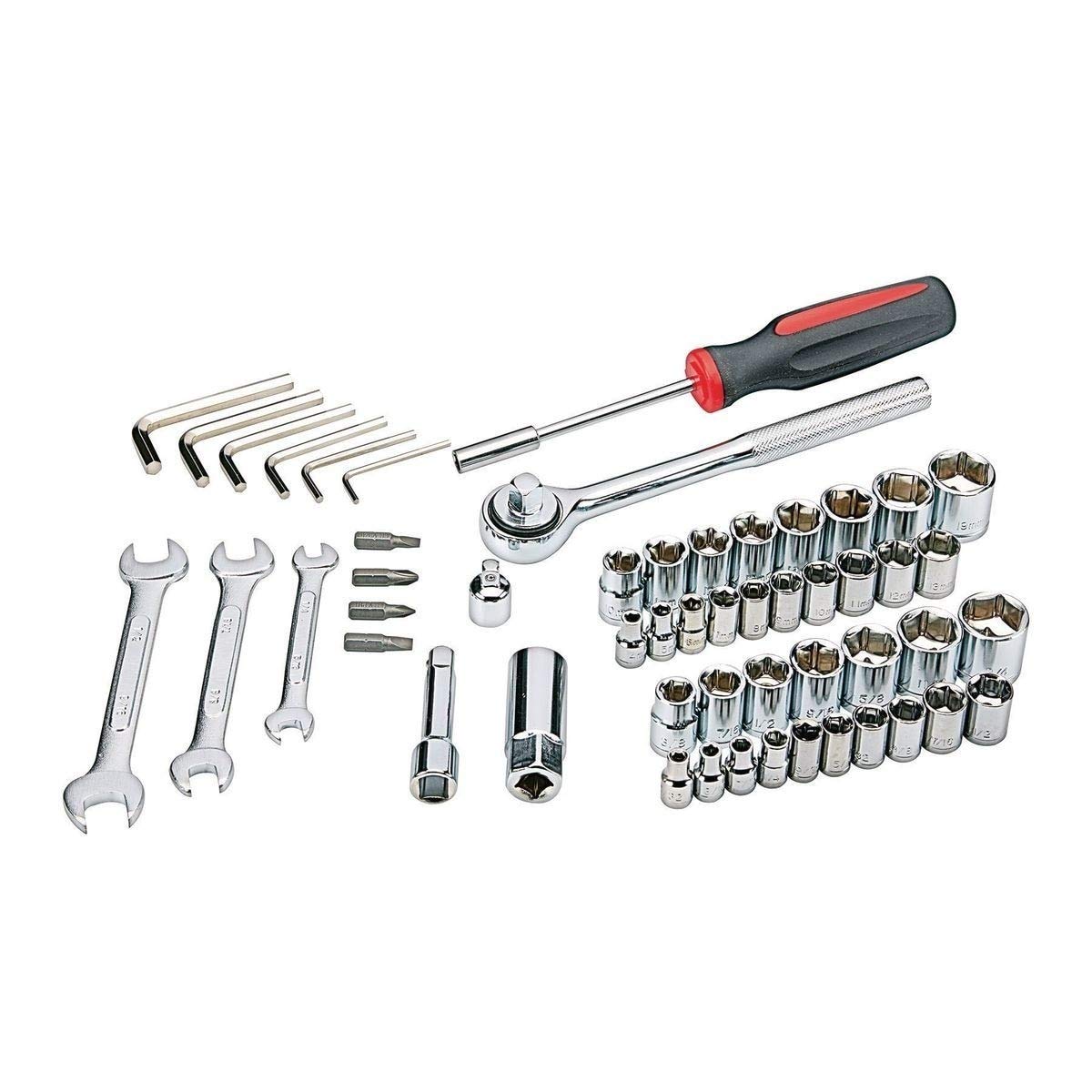 PITTSBURGH 53-Piece Tool Set - Complete Home & Auto Repair Kit for DIY Projects, Maintenance & Emergency Fixes