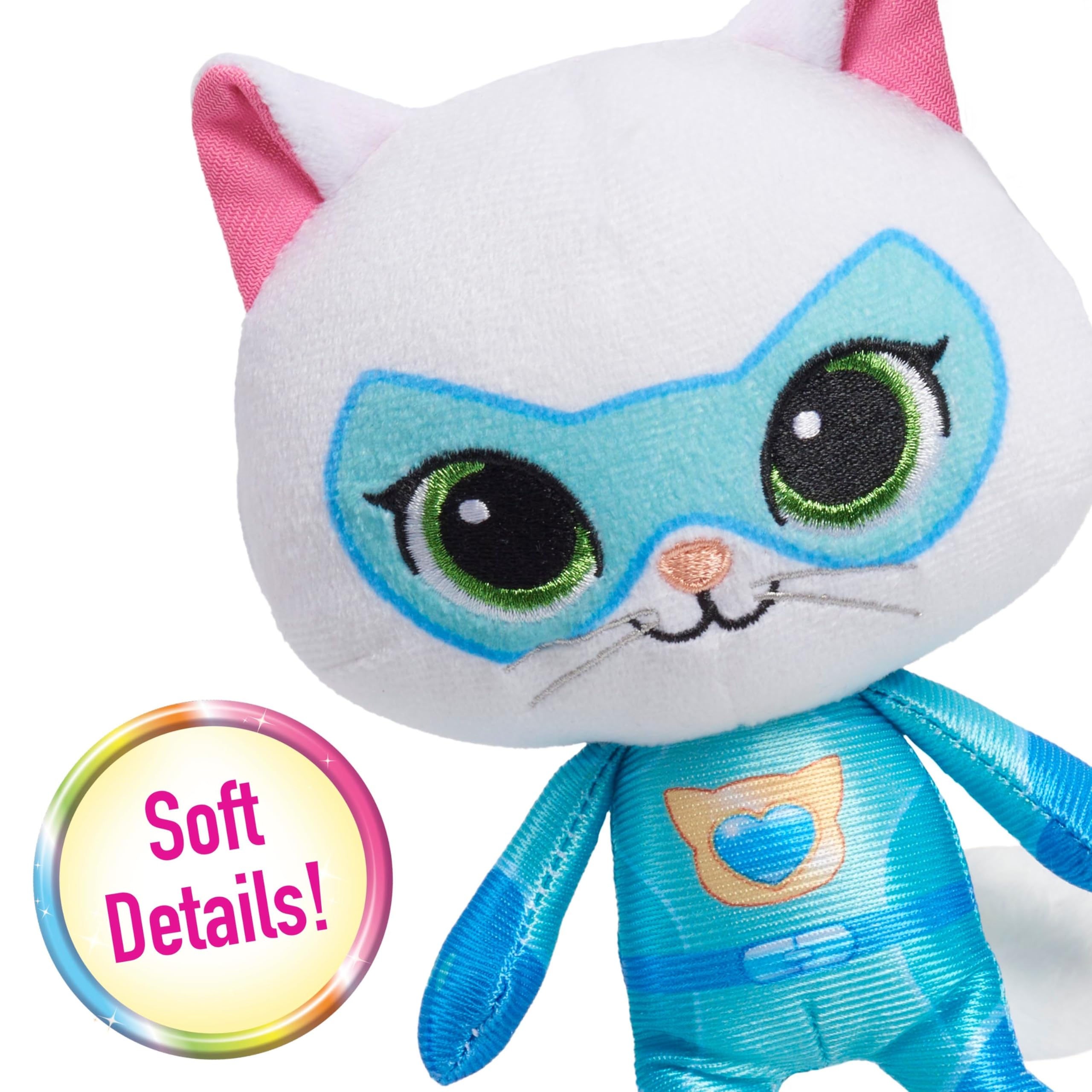 Just Play Disney Junior SuperKitties 6.5-inch Plush Stuffed Animal Toy - Bitsy the Kitten, Soft Cuddly Toy for Kids Ages 2 and Up | Perfect Gift for Birthday, Christmas & Pretend Play