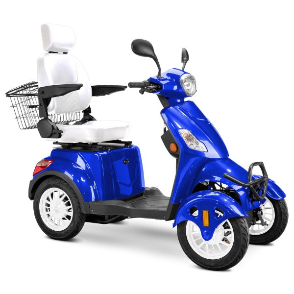 Premium Full Size 4 Wheel Mobility Scooter for Adults - Lightweight Electric Wheelchair with Long Battery Life - Ideal for Outdoor Travel, Shopping & Daily Mobility Assistance
