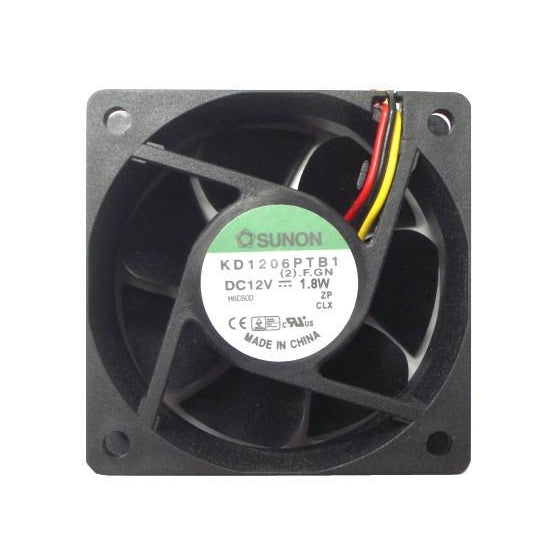 Sunon 60x60x25mm High Speed 3 Pin Cooling Fan - KD1206PTB1 / EE60251B1 000U - Perfect for PC Cooling, Electronics Cooling, and Server Rack Ventilation