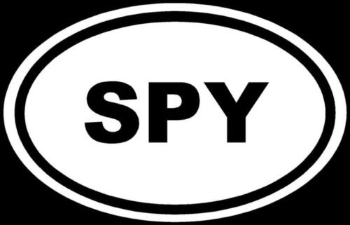 SPY Sticker Euro White Oval Window Decal - Premium Die-Cut Vinyl Sticker for Cars, Trucks, Laptops, MacBooks & Smooth Surfaces - Perfect for Personalizing Vehicles, Tech Devices & Toolboxes