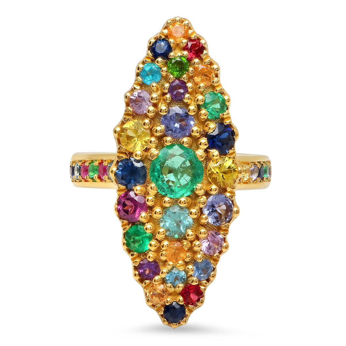 Exquisite Multicolor Marquise Ring for Women | Elegant Gemstone Jewelry for Engagement, Wedding & Special Occasions | Perfect Gift for Her