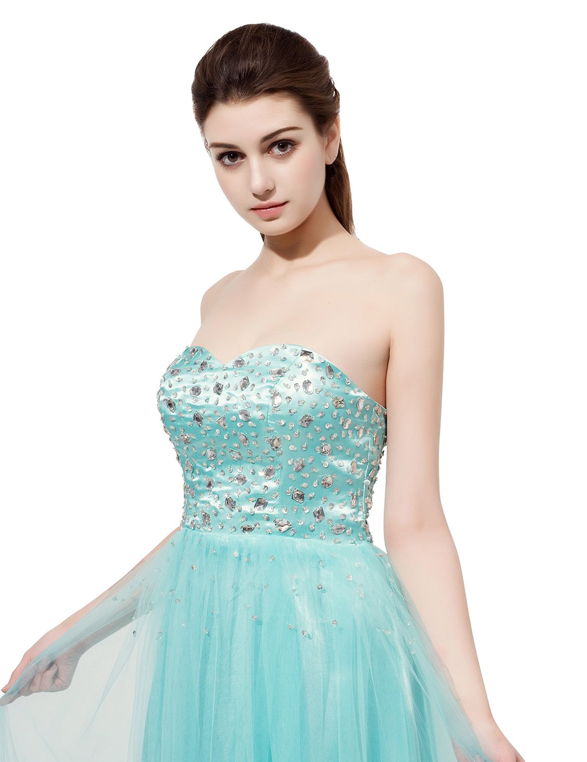 Sarahbridal Juniors Sweetheart Bridesmaid Dresses - Chiffon Long Prom Evening Gown with Pleated Skirt | Perfect for Weddings, Formal Events & Special Occasions